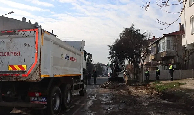 Vize'de Yol Çalışmaları ile Yaşam Kalitesi Artıyor