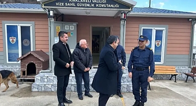 Vize Kaymakamı Kemal Balaban'dan Kıyıköy Sahil Güvenlik Komutanlığı'na Ziyaret