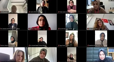 Ak Parti Kadın Kolları Seçim İşleri Biriminden Online Toplantı