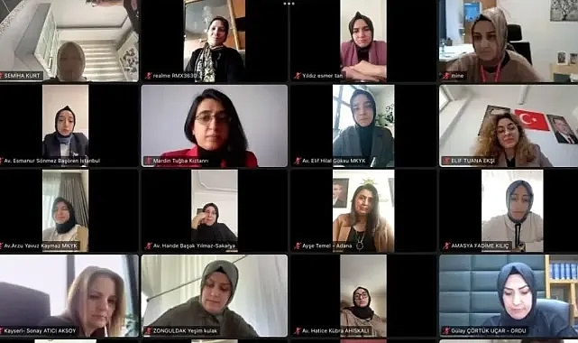 Ak Parti Kadın Kolları Seçim İşleri Biriminden Online Toplantı