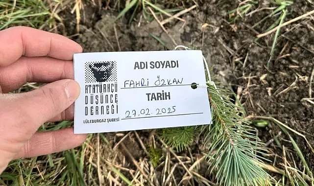 CHP'li Fahri Özkan'dan Fidan Dikimi Etkinliğine Destek