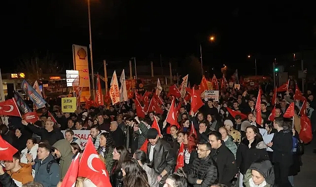Edirne'de Ekrem İmamoğlu'na Destek Protestosu