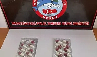 Edirne'de üzerinde uyuşturucuyla yakalanan şüpheliye gözaltı