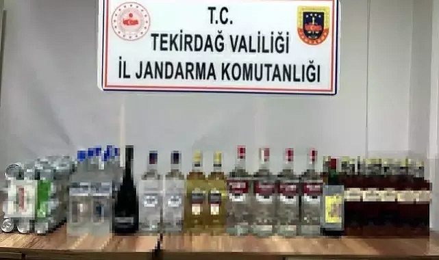 Ergene'de gümrük kaçağı içki ele geçirildi