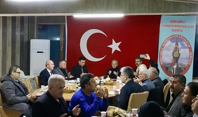 Kırklareli Valisi Uğur Turan, Kahramanmaraşlılar Derneği'nin İftar Programına Katıldı