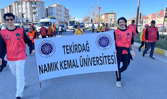 TEKİRDAĞ NKÜ 57. ALAY YÜRÜYÜŞÜNÜ TAMAMLADI