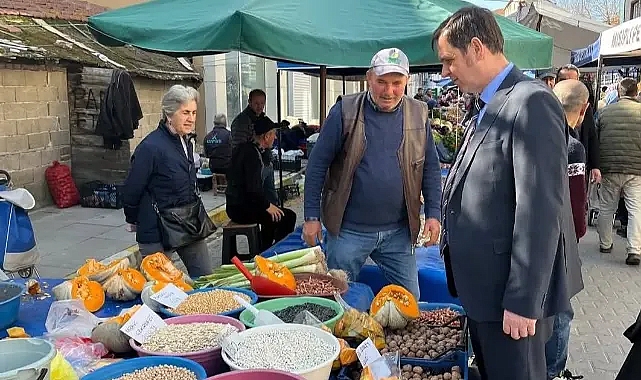Vize Belediye Başkanı Ercan Özalp İlçe Pazarında Esnaf ve Vatandaşlarla Buluştu