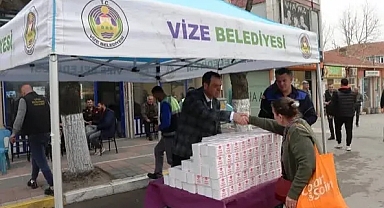 Vize Belediye Başkanı Ercan Özalp'ten Kadir Gecesi'nde Anlamlı İkram