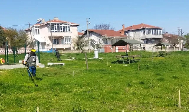 Alpullu Belediyesi'nden Yeşil Alanlara Yaz Bakımı