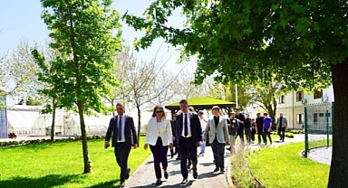 Başkan Yüceer ve Başkan Sarıkurt, Çorlu´nun Yeşil Alan Yatırımlarını İnceledi