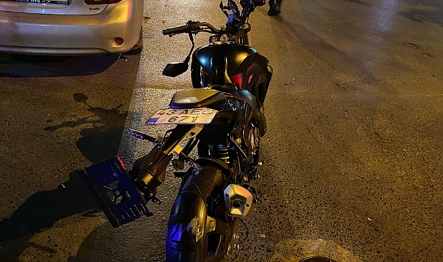 Çorlu'da otomobille çarpışan motosikletin ehliyetsiz sürücüsü, ağır yaralandı