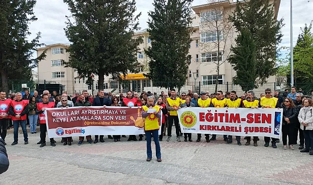 Kırklareli’nde Proje Okullarına Karşı Ortak Tepki: "Öğretmenimize ve Okulumuza Sahip Çıkıyoruz"