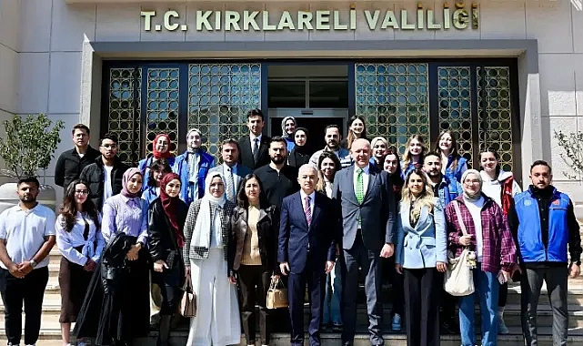 Kırklareli Valisi Uğur Turan, Gençlik Değişim Projesi Kapsamında Gençleri Ağırladı