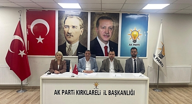 AK Parti İl Koordinasyon Başkanı Ali Sevinç, Kırklareli’de