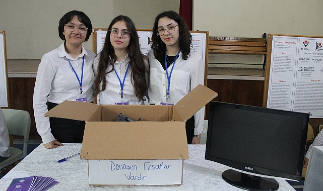 Kırklareli Fen Lisesi'nden TÜBİTAK Bilim Şenliği'nde Geri Dönüşüm Projesi