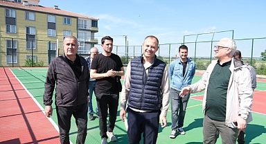 Kırklareli  İstasyon Mahallesi'ndeki Spor Tesisi Tamamlanıyor
