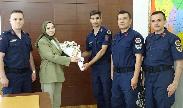 Jandarma Teşkilatı'ndan Pınarhisar Kaymakamına Ziyaret