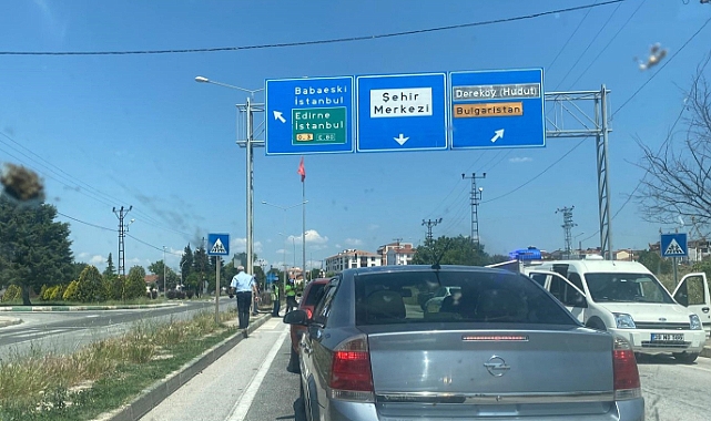 Kırklareli Emniyeti'nden Bayram Arifesinde Sıkı Trafik Denetimi