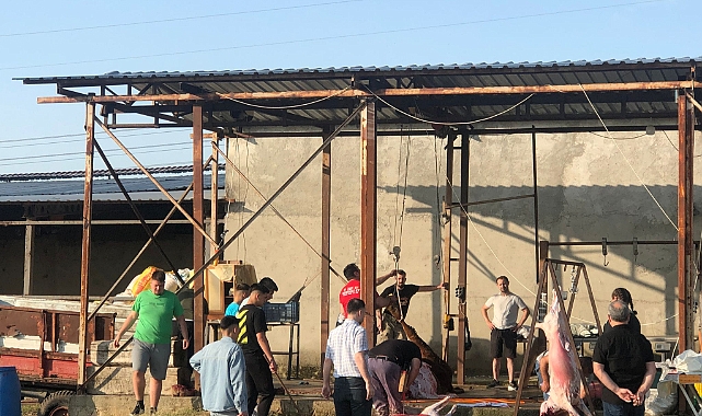 Kırklareli’nde Kurban Kesimi Bayram Namazı Sonrası Başladı