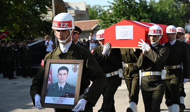 Şehit Üsteğmen Tuğrul Özsu Edirne’de Son Yolculuğuna Uğurlandı