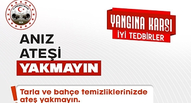 Vali Uğur Turan: "Anız Yakmak Vatana İhanettir"