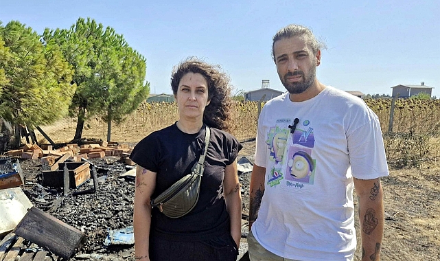 Anız yangınında 150 arı kovanı zarar gördü