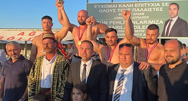 Babaeski'li Pehlivanlardan Gümülcine'de Büyük Başarı