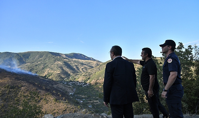 Vali Soytürk Yangın Söndürme Çalışmalarını Koordine Etti