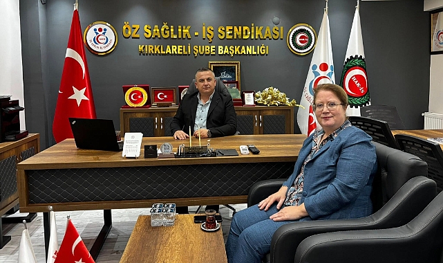Kırklareli İl Sağlık Müdürü Cerit’ten HAK-İŞ Öz Sağlık-İş Sendikası’na Ziyaret