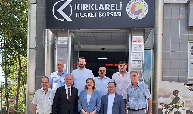 Kırklareli Üniversitesi Rektörü Prof. Dr. Rengin Ak’tan Ticaret Borsası’na Ziyaret