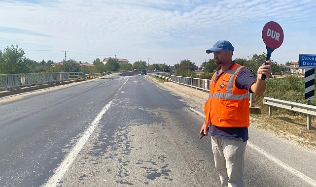 Kırklareli Üsküpdere Köyü'nde Yol Tamir Çalışmaları Devam Ediyor