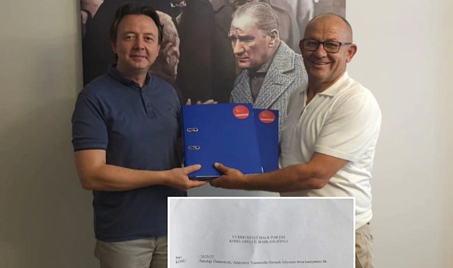 Pınarhisar’da “Ekrem İmamoğlu’na Özgürlük ve Erken Seçim” İmza Kampanyası