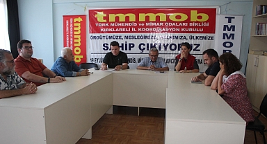 TMMOB Kırklareli: "19 Eylül Dayanışma Günümüz Kutlu Olsun"