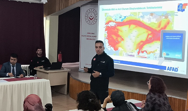 Kırklareli Aile ve Sosyal Hizmetler İl Müdürlüğü'ne Afet Farkındalık Eğitimi