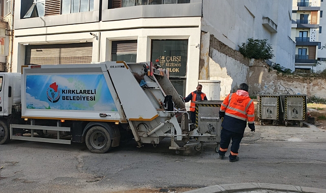 Kırklareli Belediyesi Çöp Temizliğiyle Örnek Oluyor