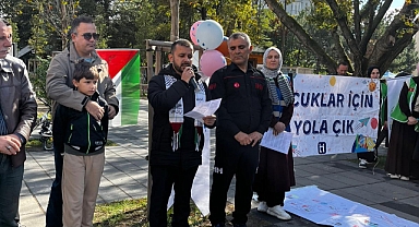 Kırklareli'nde "Filistinli Çocuklar İçin Çiz" Etkinliği