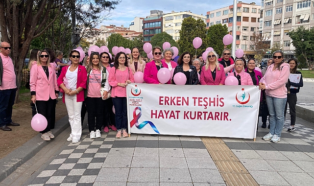 Kırklareli'nde Meme Kanseri Farkındalık Yürüyüşü Düzenlendi