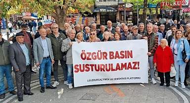 Lüleburgaz'da Basın Özgürlüğü İçin Ortak Ses: "Özgür Basın Susturulamaz"