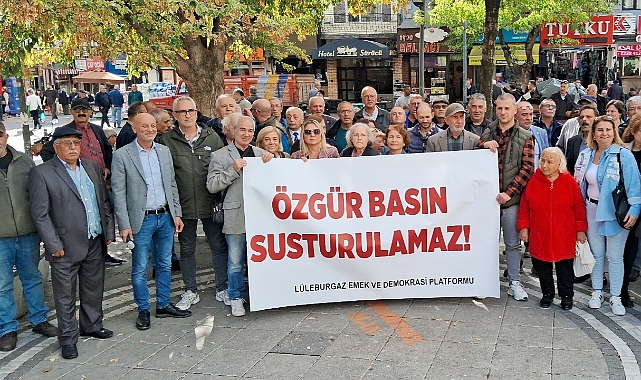 Lüleburgaz'da Basın Özgürlüğü İçin Ortak Ses: "Özgür Basın Susturulamaz"