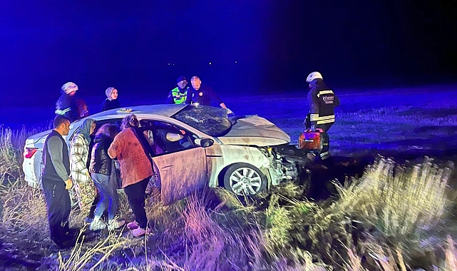 Tekirdağ'da 2 otomobil çarpıştı: 4 yaralı