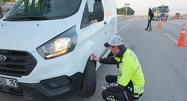 Kırklareli'de kış lastiği denetimi