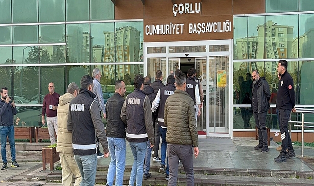 Tekirdağ merkezli dolandırıcılık operasyonunda 15 tutuklama