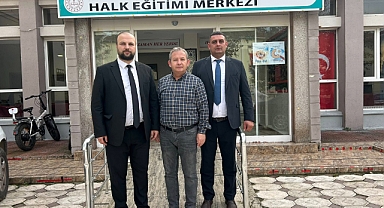 Ülkü Ocakları'ndan Halk Eğitim Merkezi'ne Ziyaret