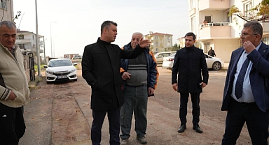 Başkan Sarıkurt Havuzlar Mahallesi'ndeki Çalışmaları Yerinde İnceledi