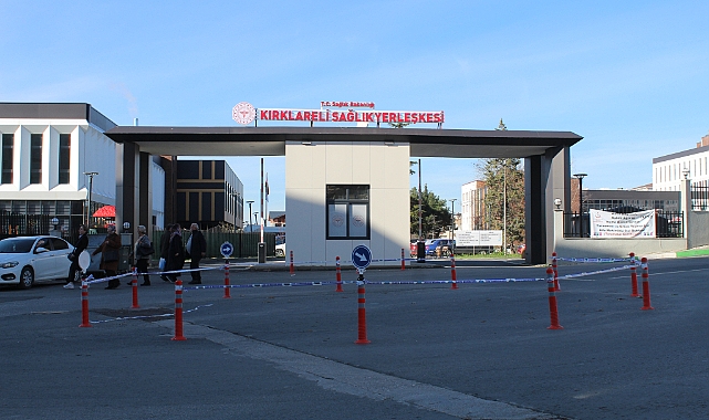 Kırklareli Belediyesi Sağlık Yerleşkesi Önünde Trafik Akışını Düzenledi