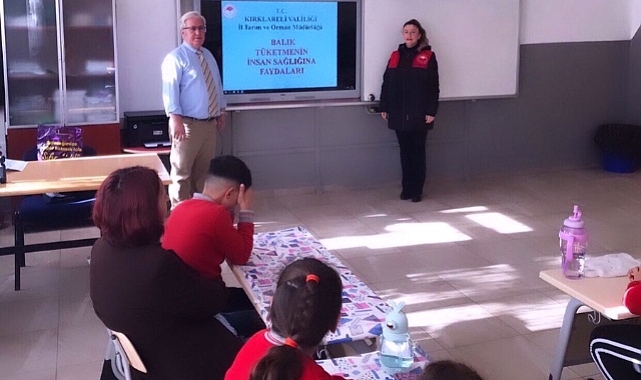 Kırklareli'nde Öğrencilere Balık Tüketiminin Faydaları Anlatıldı