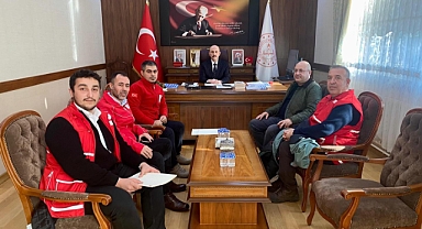 Kızılay'dan İl Millî Eğitim Müdürü  Altınöz'e Hayırlı Olsun Ziyareti