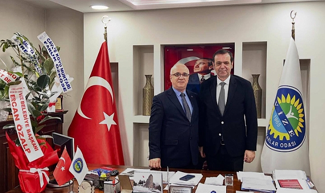 Başkan Ercan Özalp'tan Başkan Korkmaz'a Tebrik Ziyareti