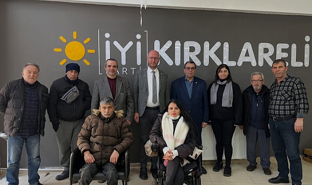 İYİ Parti Kırklareli İl Başkanlığı'na Engelli Hakları Derneği'nden Ziyaret