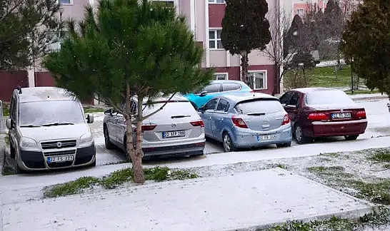 Keşan'da kar yağışı